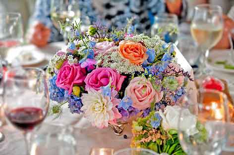 centerpieces for head tables at weddings